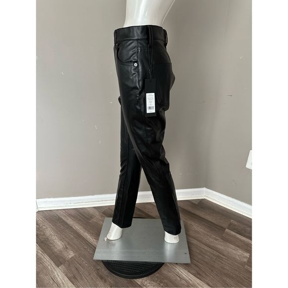 NWT VERONICA BEARD MAERA SKINNY JEAN High-Rise Stretch Vegan Leather SZ 32 $298 - Picture 7 of 12